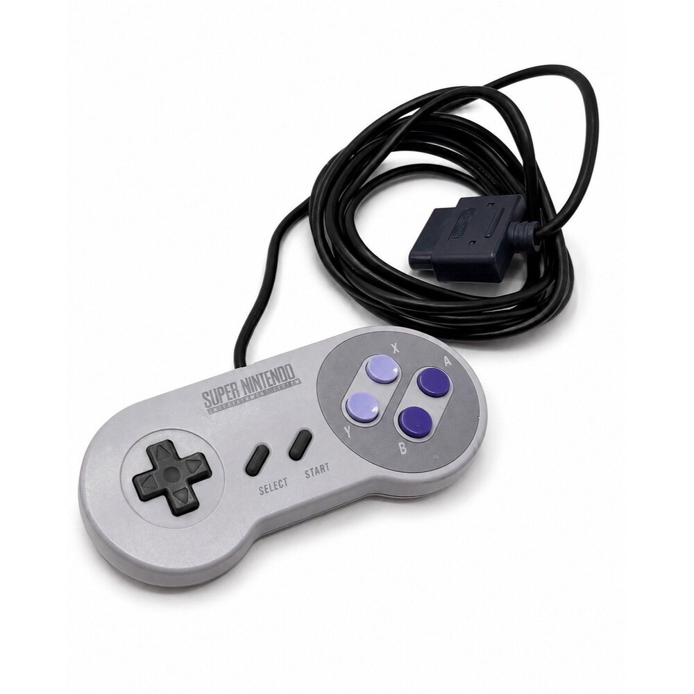Nintendo Super NES Wired Gamepad SNES Controller SNS-005 Purple Hued